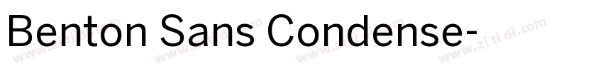 Benton Sans Condense字体转换